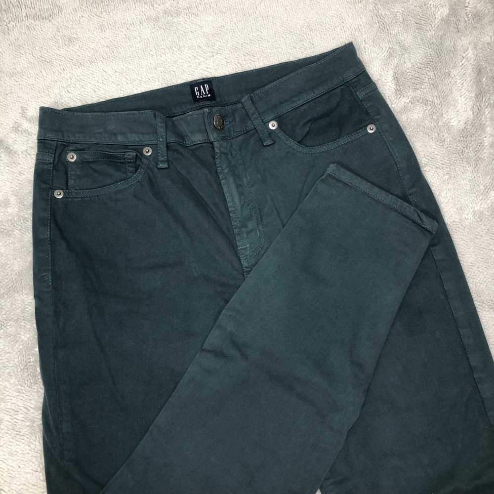 Gap Denim Jeans Women's 6/28R Green‎ Mountain Pine True Skinny Ankle Mid Rise